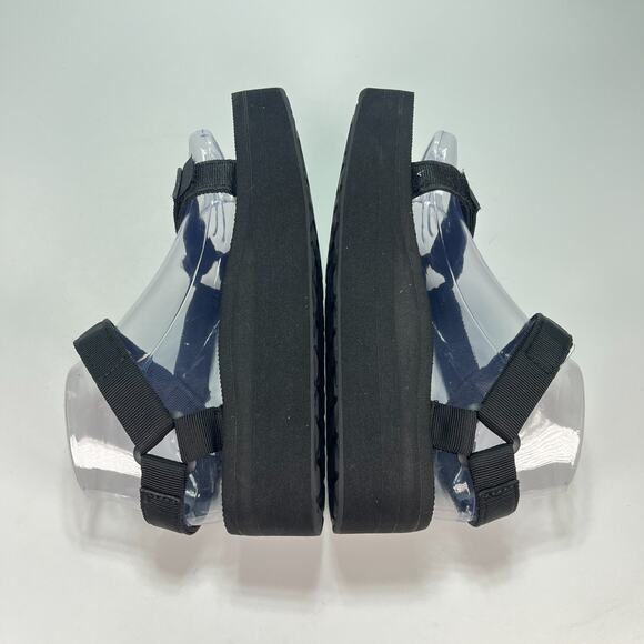 Teva Flatform Universal Black Adjustable Hook & Loop Sandals 1008844 Womens Sz 7 - Picture 7 of 9